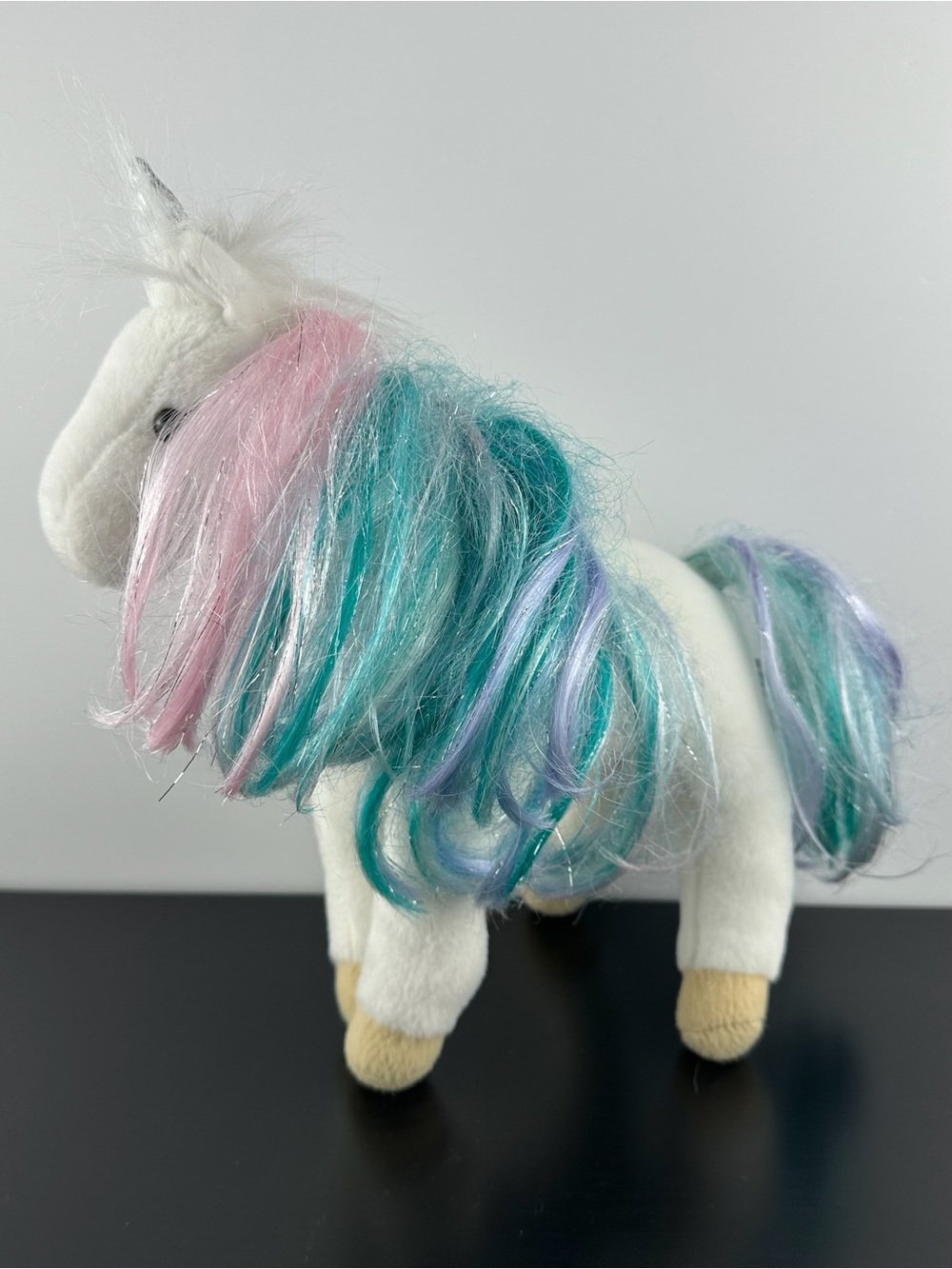 Douglas Cuddle Toys Jules Rainbow Princess Unicorn Pony Horse 10" #745 Plush